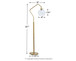 Marilee - Antique Brass Finish - Metal Floor Lamp