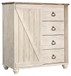 Willowton - Whitewash - Dressing Chest