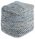 Chevron - Blue - Pouf