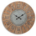 Payson - Wall Clock - Antique Gray / Natural