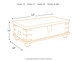 Carynhurst - White Wash Gray - Lift Top Cocktail Table
