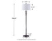 Joaquin - Clear / Chrome Finish - Crystal Floor Lamp