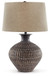 Magan - Metal Table Lamp  - Antique Bronze Finish
