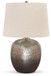 Magalie - Metal Table Lamp  - Antique Silver Finish