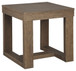 Cariton - Square End Table - Gray