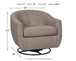 Upshur - Swivel Glider Accent Chair - Taupe