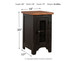 Valebeck - Black / Brown - Chair Side End Table