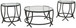 Tarrin - Occasional Table Set (Set of 3) - Black