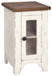 Wystfield - White / Brown - Chair Side End Table