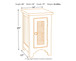 Wystfield - White / Brown - Chair Side End Table