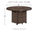 Paradise - Medium Brown - Round Fire Pit Table