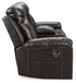 Kempten - Black - Dbl Rec Loveseat W/Console