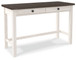 Dorrinson - White / Black / Gray - Home Office Desk - 2-drawer