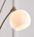 Taliya - Metal Arc Lamp  - Champagne / White