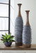 Blayze - Vase Set (Set of 2) - Antique Gray / Brown