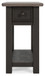 Tyler - Black / Gray - Chair Side End Table