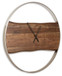 Panchali - Wall Clock - Brown / Silver Finish
