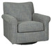 Renley - Ash - Swivel Glider Accent Chair