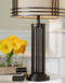 Hanswell - Metal Table Lamp  - Dark Brown