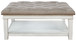 Kanwyn - Uph Ottoman Cocktail Table - Whitewash