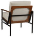 Tilden - Ivory / Brown - Accent Chair