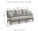 Visola - Sofa with Cushion - Gray