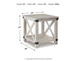 Carynhurst - Rectangular End Table - Whitewash