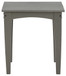 Visola - Square End Table - Gray
