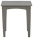 Visola - Square End Table - Gray