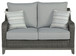 Elite Park - Loveseat w/Cushion - Gray