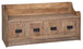 Garrettville - Brown - Storage Bench