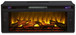 Entertainment Accessories - Black - Fireplace Insert - Rectangular