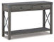 Freedan - Console Sofa Table - Grayish Brown