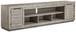 Naydell - Gray - Xl TV Stand W/Fireplace Option
