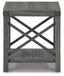 Freedan - Square End Table - Grayish Brown