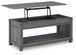 Freedan - Rect Lift Top Cocktail Table - Grayish Brown