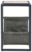 Freslowe - Light Brown / Black - Chair Side End Table with Magazine Basket