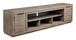Krystanza - Weathered Gray - XL TV Stand w/Fireplace Option