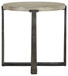 Dalenville - Round End Table - Gray
