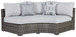 Harbor Court - Gray - Curved Loveseat With Cushion