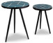 Clairbelle - Teal - Accent Table (Set of 2)