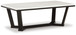 Fostead - White / Espresso - Rectangular Cocktail Table