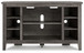 Arlenbry - Gray - Corner TV Stand/Fireplace Opt
