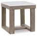 Loyaska - Brown/ivory - Square End Table