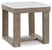 Loyaska - Brown / Ivory - Square End Table