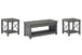 Freedan - 3 Pc. - Coffee Table, 2 End Tables - Grayish Brown