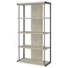 Loomis - 4-Shelf Bookcase - Whitewashed Gray - Wood