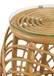 Dahlia - Round Woven Rattan End Table - Natural