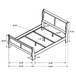 Louis Philippe - Panel Sleigh Bed