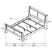 Louis Philippe - Panel Sleigh Bed